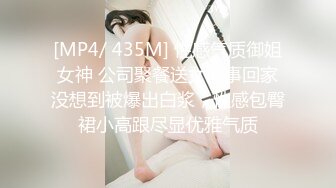 [MP4/ 435M] 性感气质御姐女神 公司聚餐送女同事回家没想到被爆出白浆，性感包臀裙小高跟尽显优雅气质