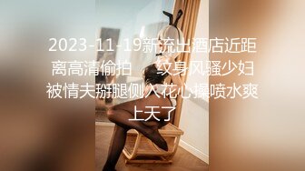 2023-11-19新流出酒店近距离高清偷拍❤️纹身风骚少妇被情夫掰腿侧入花心操喷水爽上天了