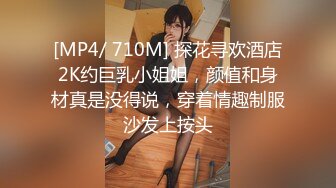 [MP4/ 710M] 探花寻欢酒店2K约巨乳小姐姐，颜值和身材真是没得说，穿着情趣制服沙发上按头