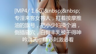 [MP4/ 1.6G]&nbsp;&nbsp; 专淫来客女客人，打着按摩推油的旗号，把小少妇摸个遍，倒插骚穴，白臀丰乳被干得呻吟震天，精彩刺激必看