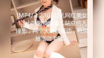 [MP4/ 1.23G] 巨乳网红美女！3小时激情操逼！站立后入撞击，两个大奶直晃动，假屌抽插微毛骚穴