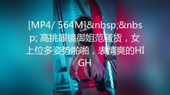 [MP4/1.17G] 冷艳型高颜值女神，带着眼镜御姐风，吊带睡衣，苗条身材美腿，掰穴手指揉搓