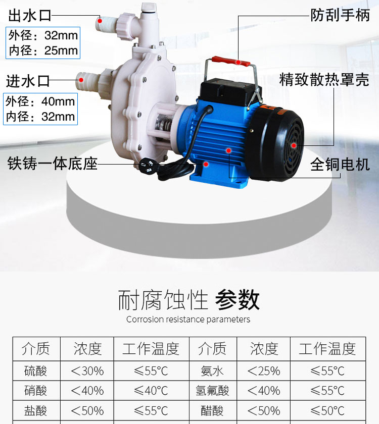 快通牌KT-HX130化學循環(huán)泵(5)